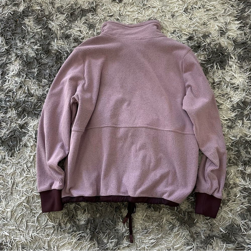 Outdoor Research Trail Mix Quarter Zip Womens L Lavender Fleece Waffle Thermal - Picture 8 of 8